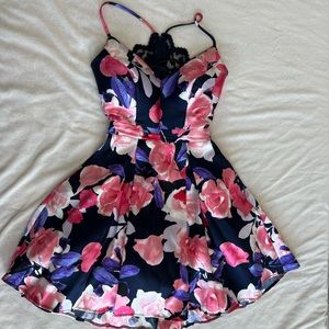Formal Floral Print Dress